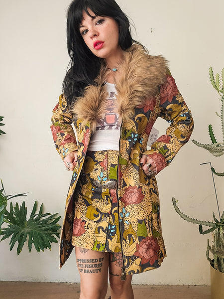 Wild Child Floral Corduroy Midi Jacket – Classic Rock Couture