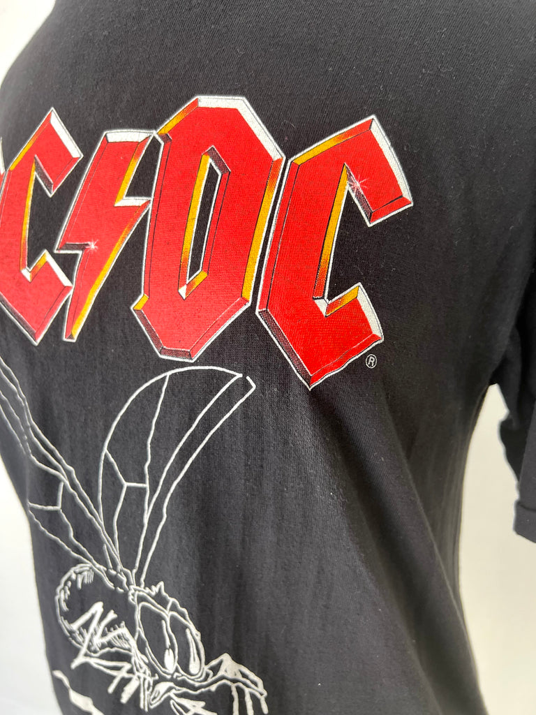 1985 ACDC \'Fly On The Wall\' Tour Tee – Classic Rock Couture