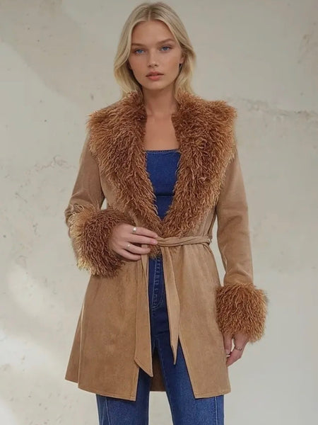 Faux Suede Penny Lane Coat – Classic Rock Couture