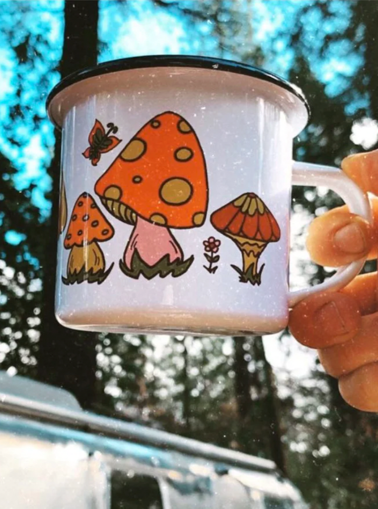 Mushroom Camping Mug