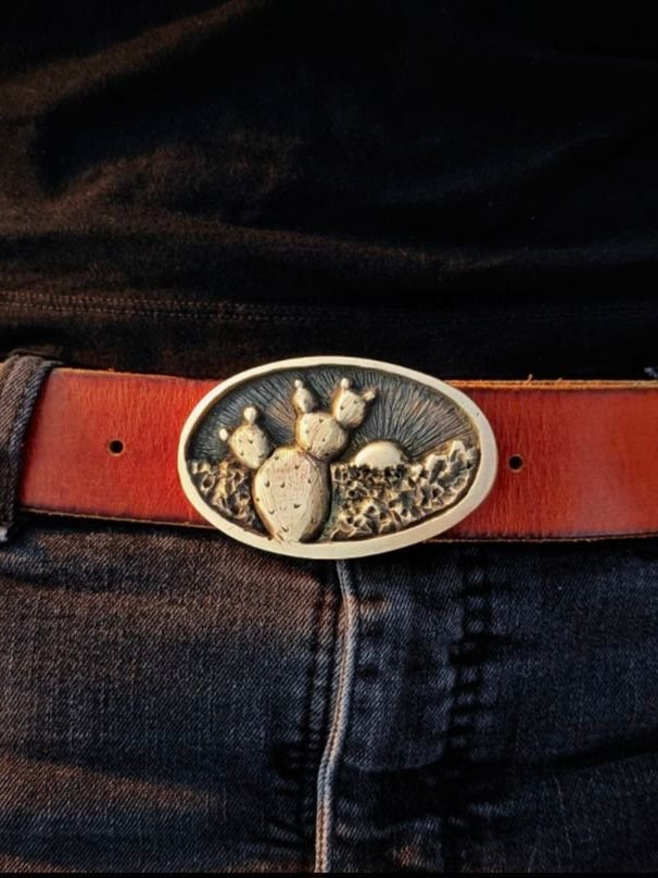 Prickly Pear Belt Buckle