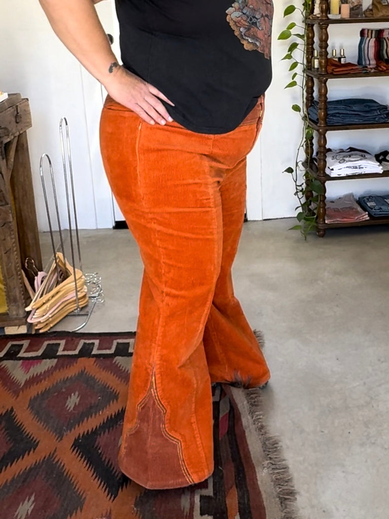 Cinnamon Girl Rust Cord Pants