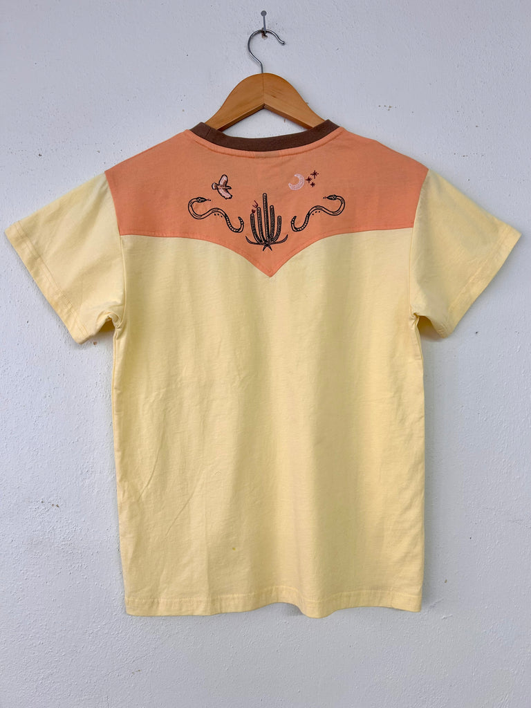 Desert Embroidered Unisex Pocket Tee