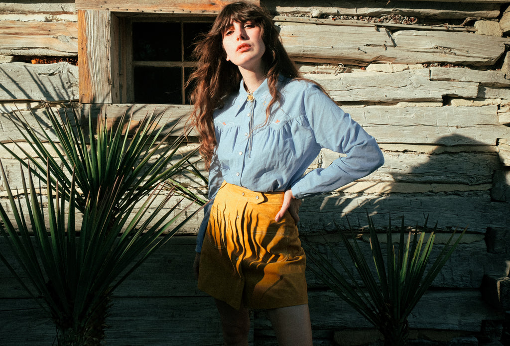 Chambray Desperado Pearl Snap Shirt