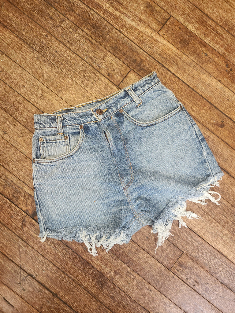 Upcycled Denim Cutoff Shorts