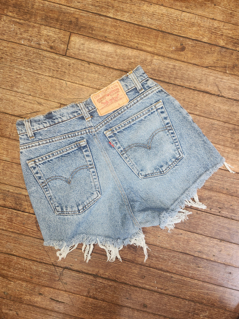 Upcycled Denim Cutoff Shorts