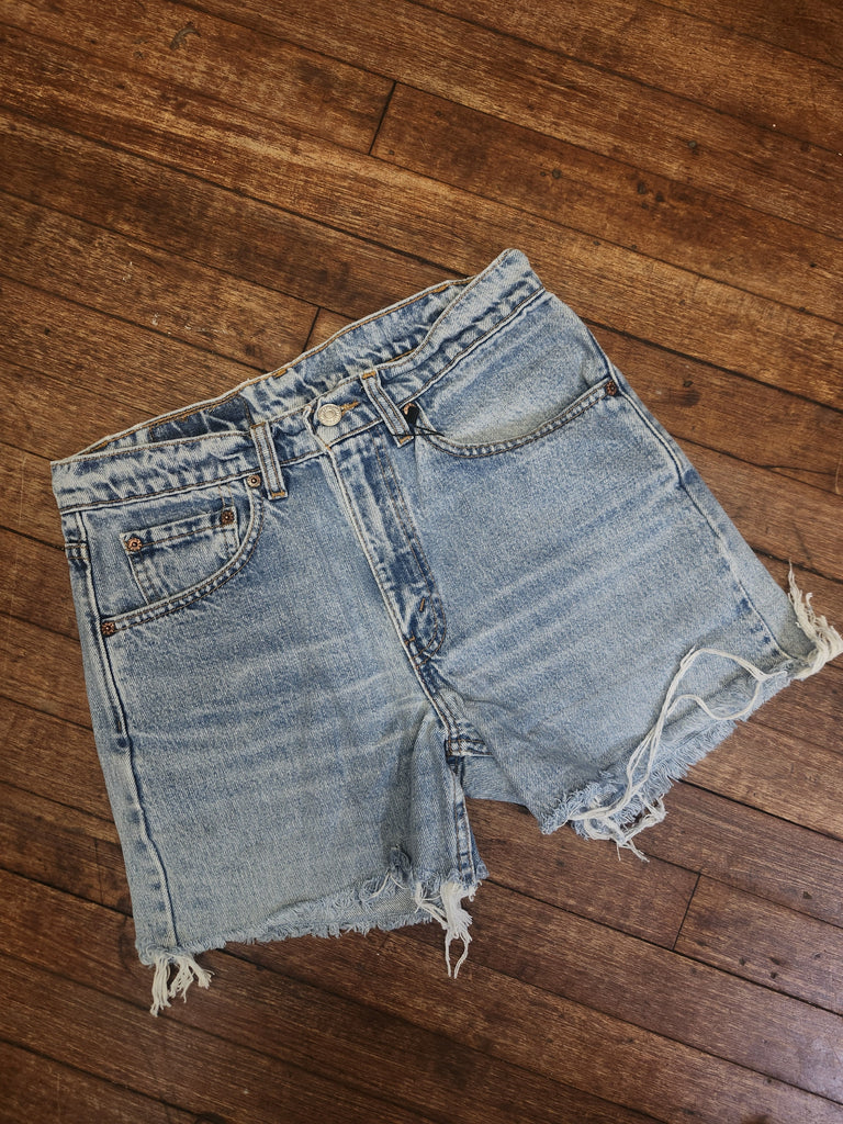 Upcycled Denim Cutoff Shorts