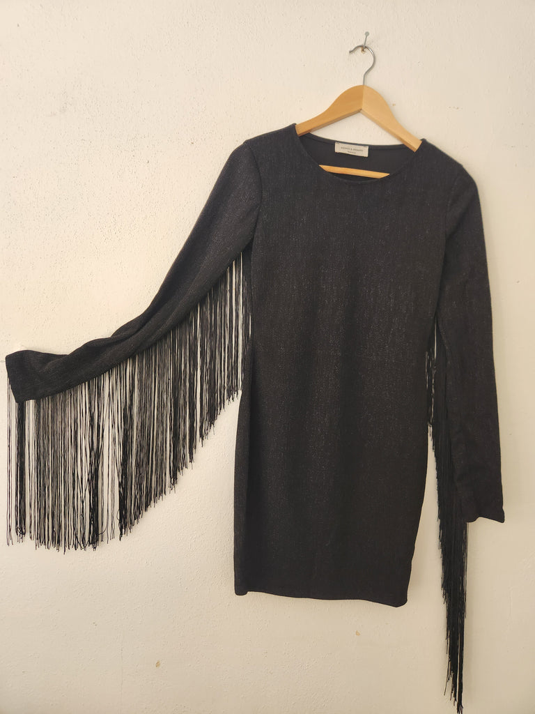 Metallic Fringed Dress