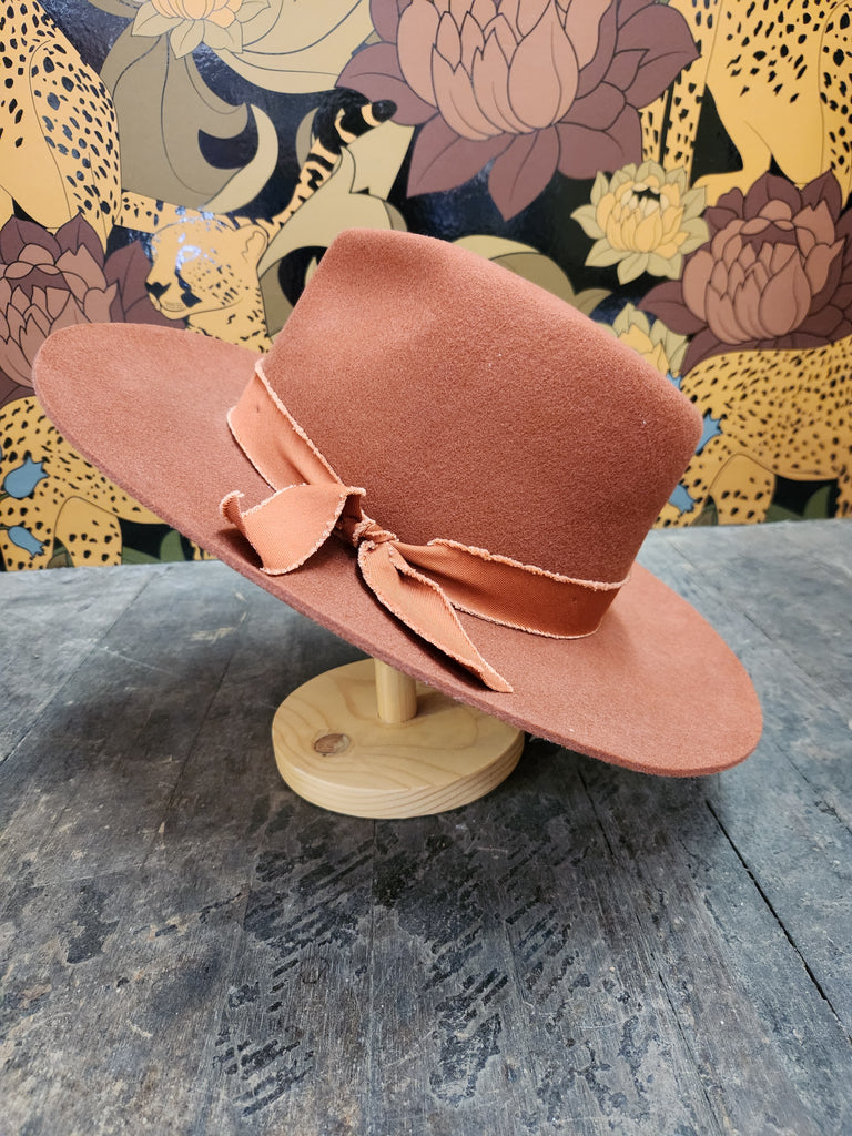 SALE Kaia Rust Felt Hat