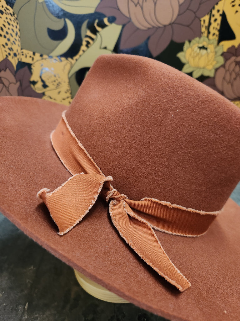 SALE Kaia Rust Felt Hat