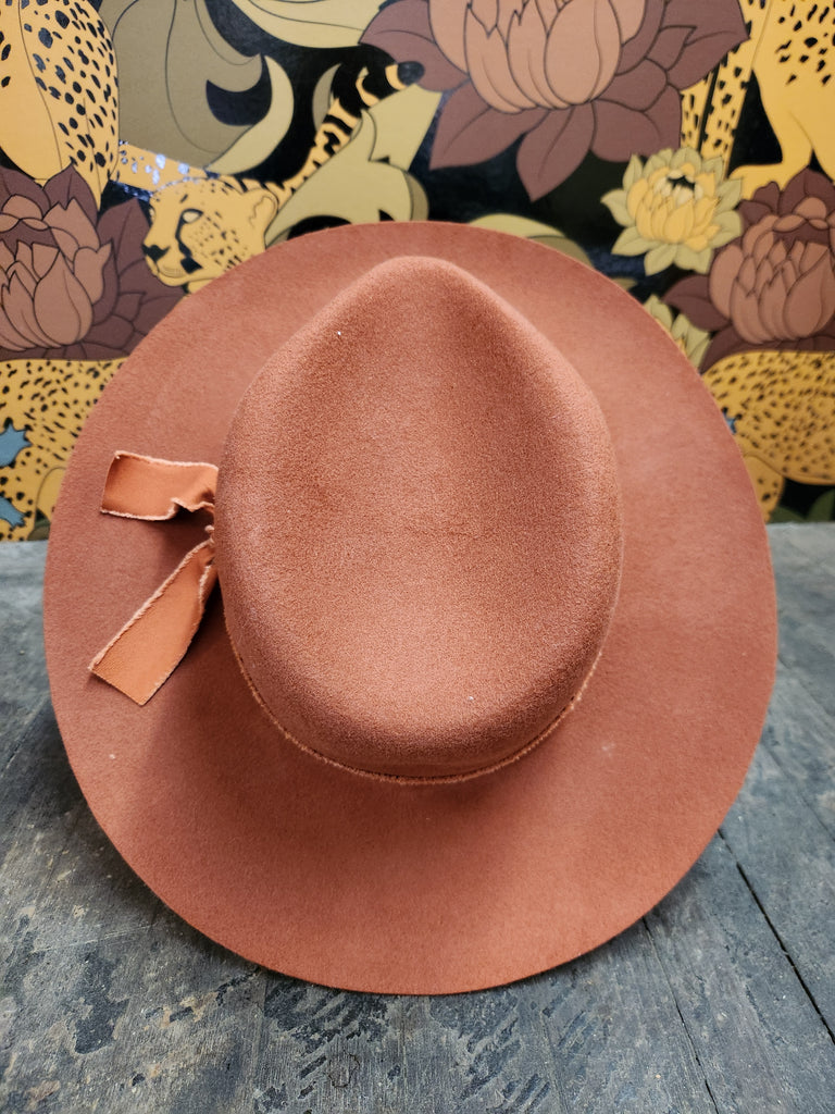 SALE Kaia Rust Felt Hat