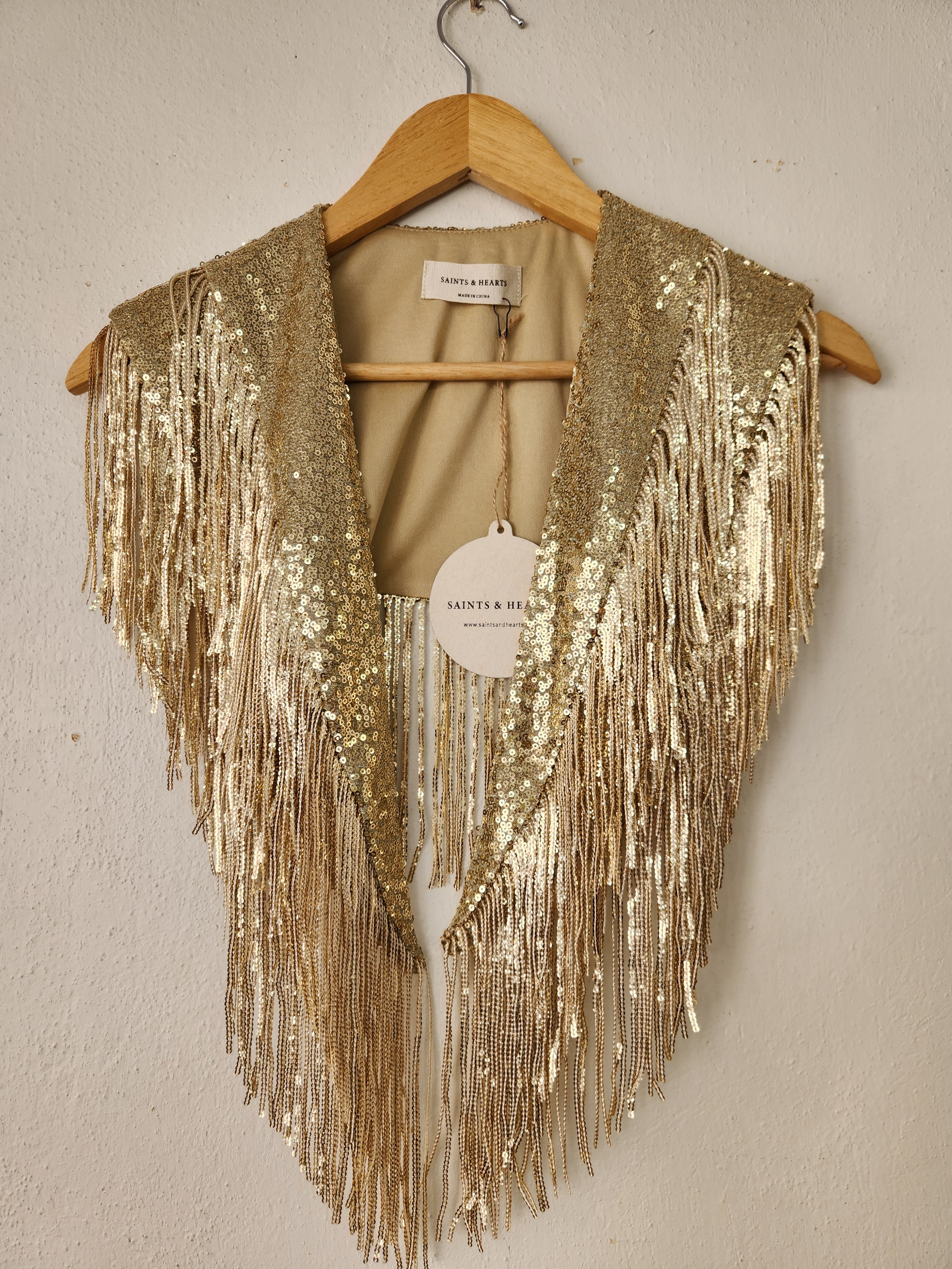 Fringed Sequins Shrug Classic Rock Couture Fringed Sequins Shrug Classic Rock Couture