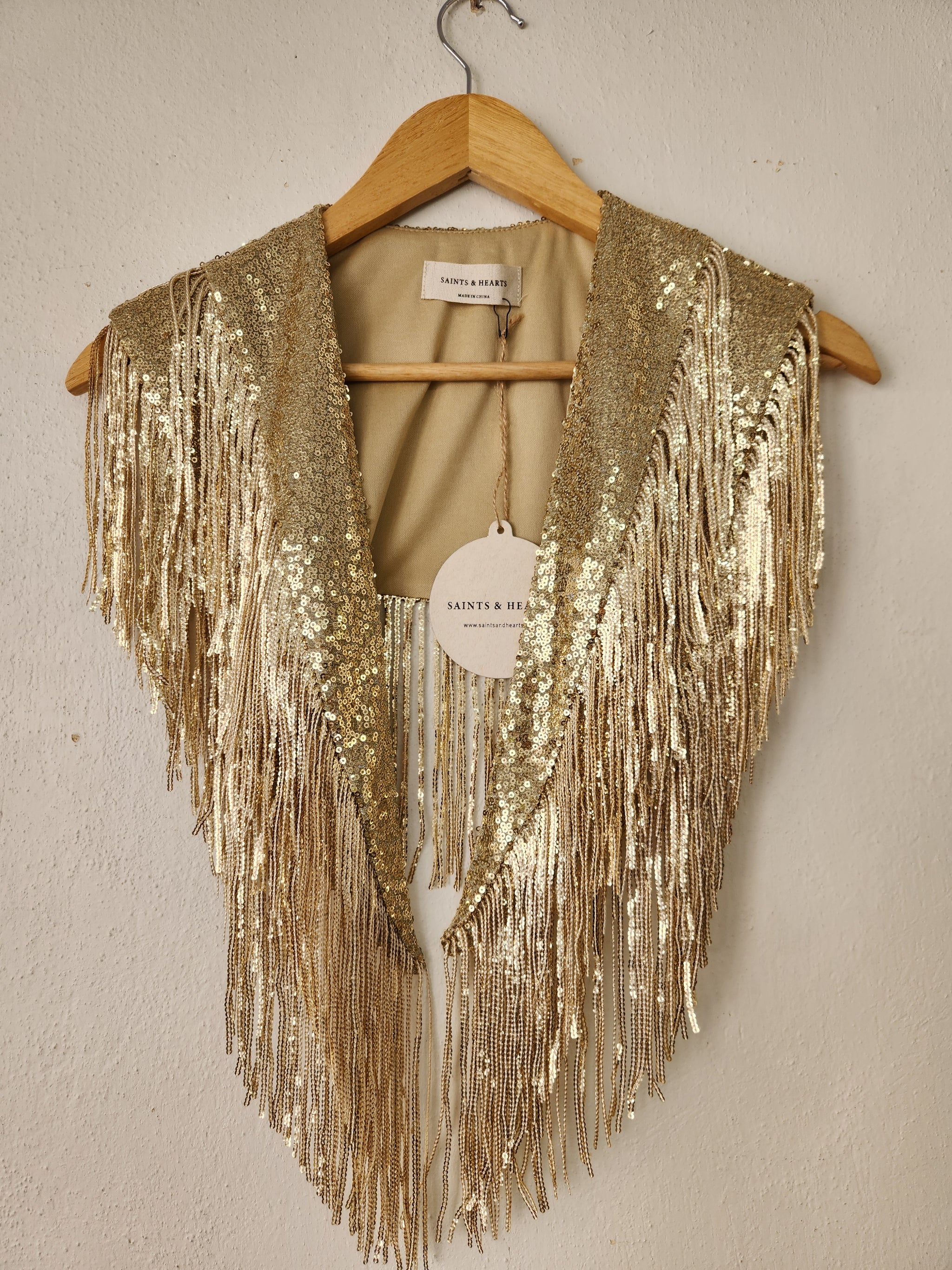 Fringed Sequins Shrug Classic Rock Couture Fringed Sequins Shrug Classic Rock Couture