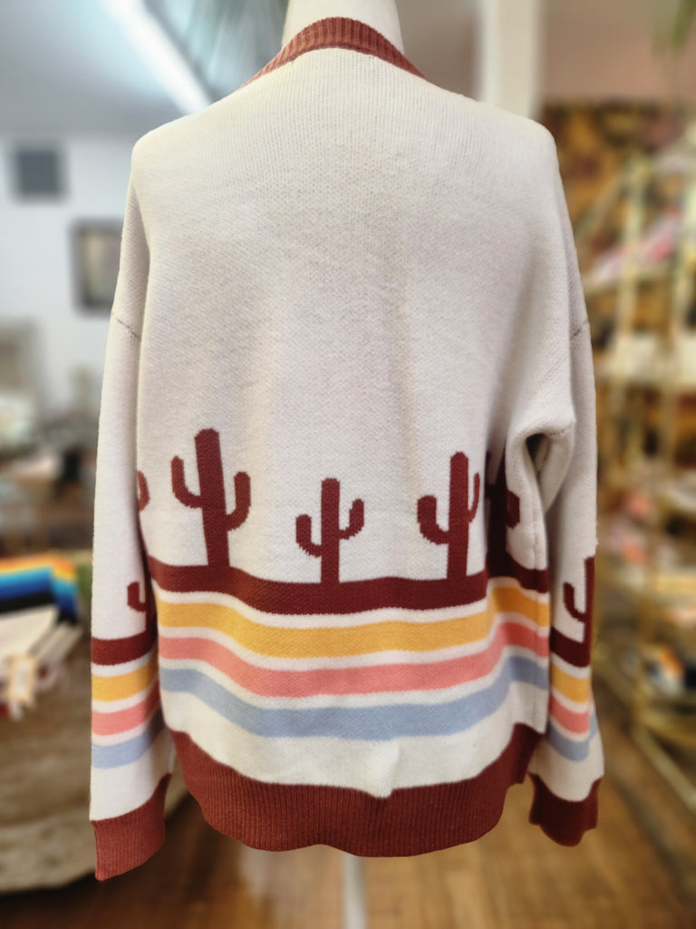 Retro Cactus Sweater