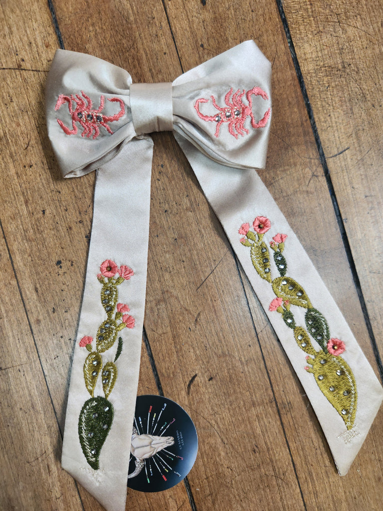 Embroidered Hair Bows