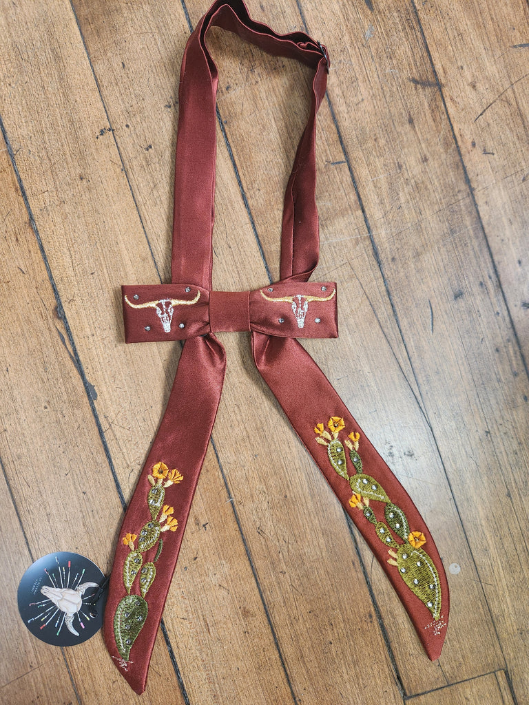 Hook and Eye Embroidered Wyatt Bows