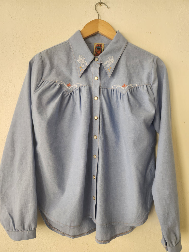 Chambray Desperado Pearl Snap Shirt