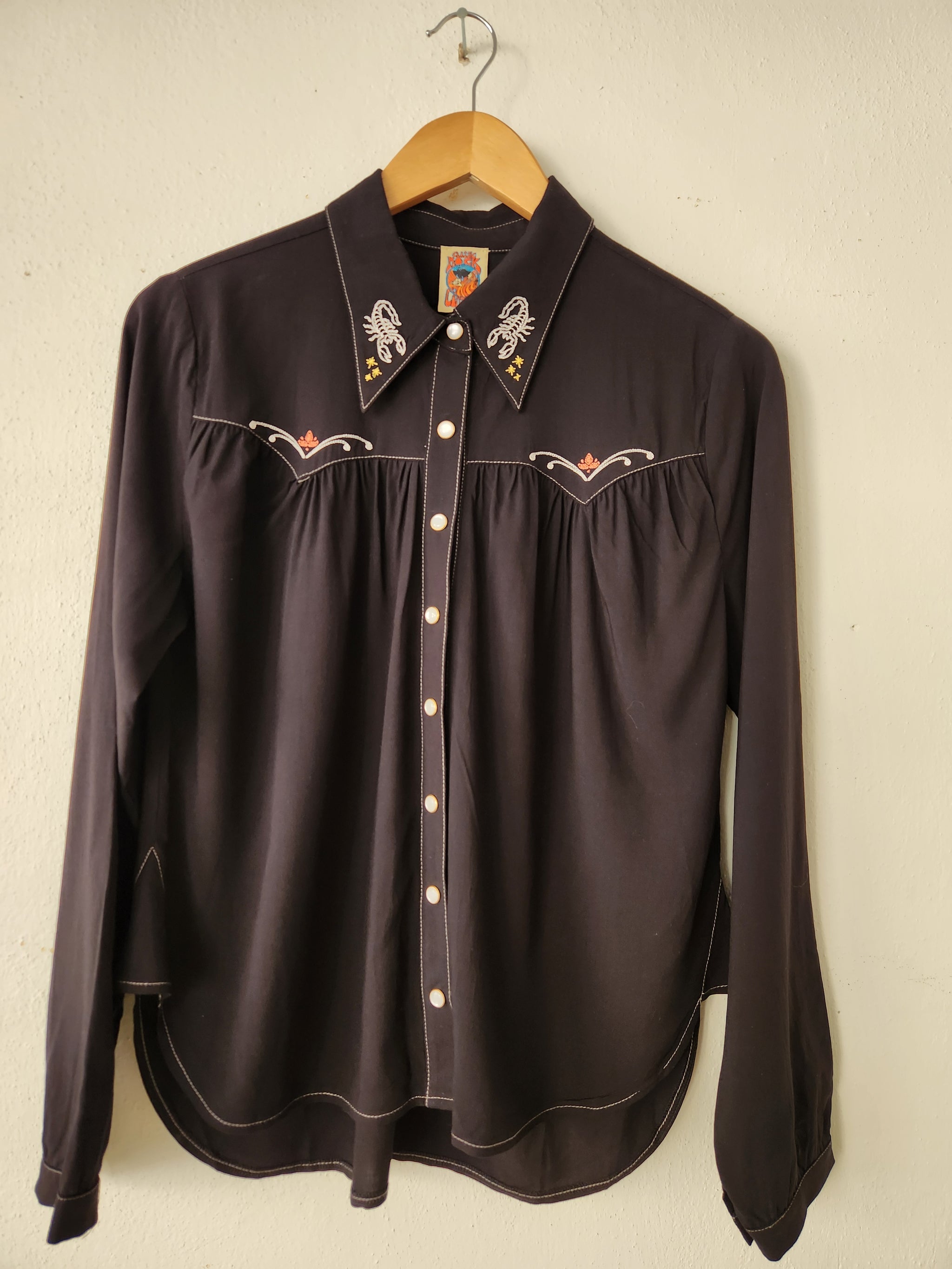 Black Desperado Pearl Snap Shirt – Classic Rock Couture