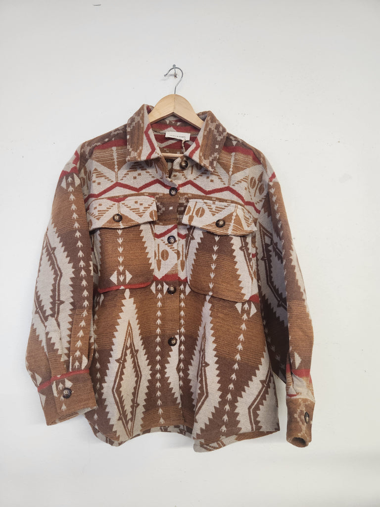 Oversized Southwestern Shacket