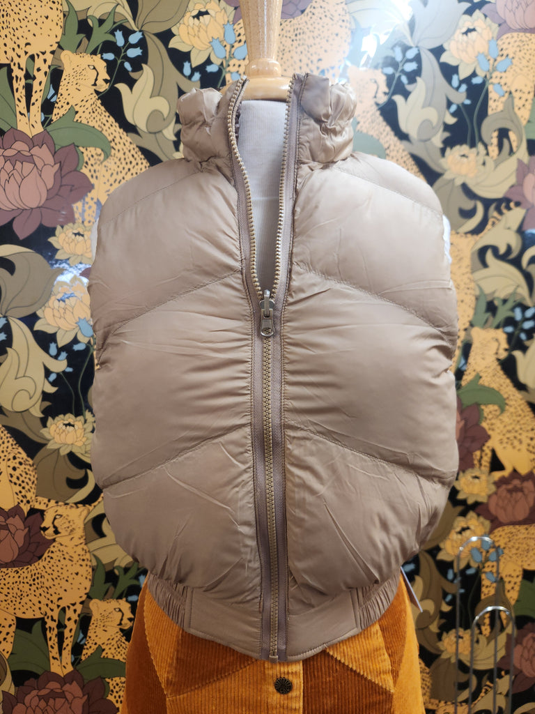 Reversible Cropped Puffer Vest