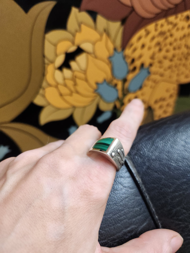 Saguaro Malachite Point Ring