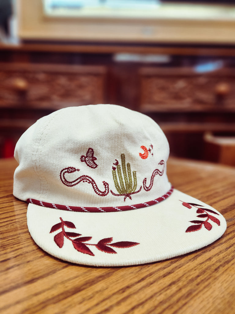 Corduroy Desert Embroidery Hat