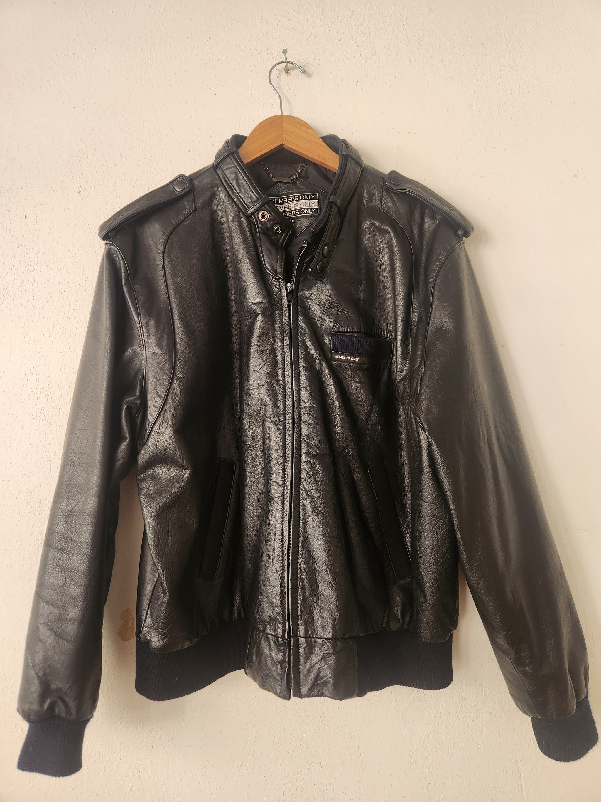 Vintage Leather Members Only Jacket – Classic Rock Couture