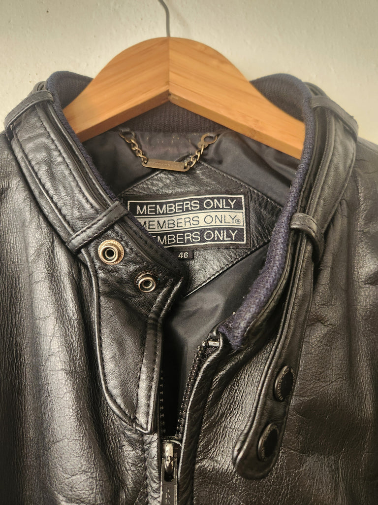 Vintage Leather Members Only Jacket