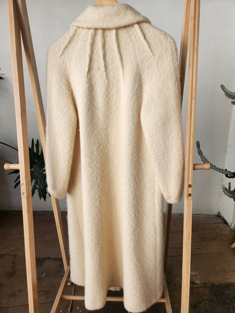 Vintage Cream Wool Coat