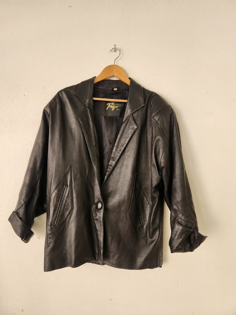 Prego Leather Blazer