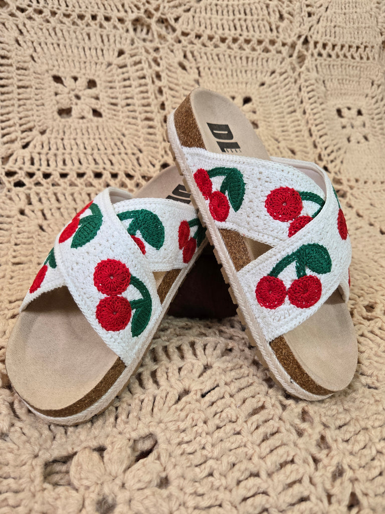 Tacoma Cherry Sandals