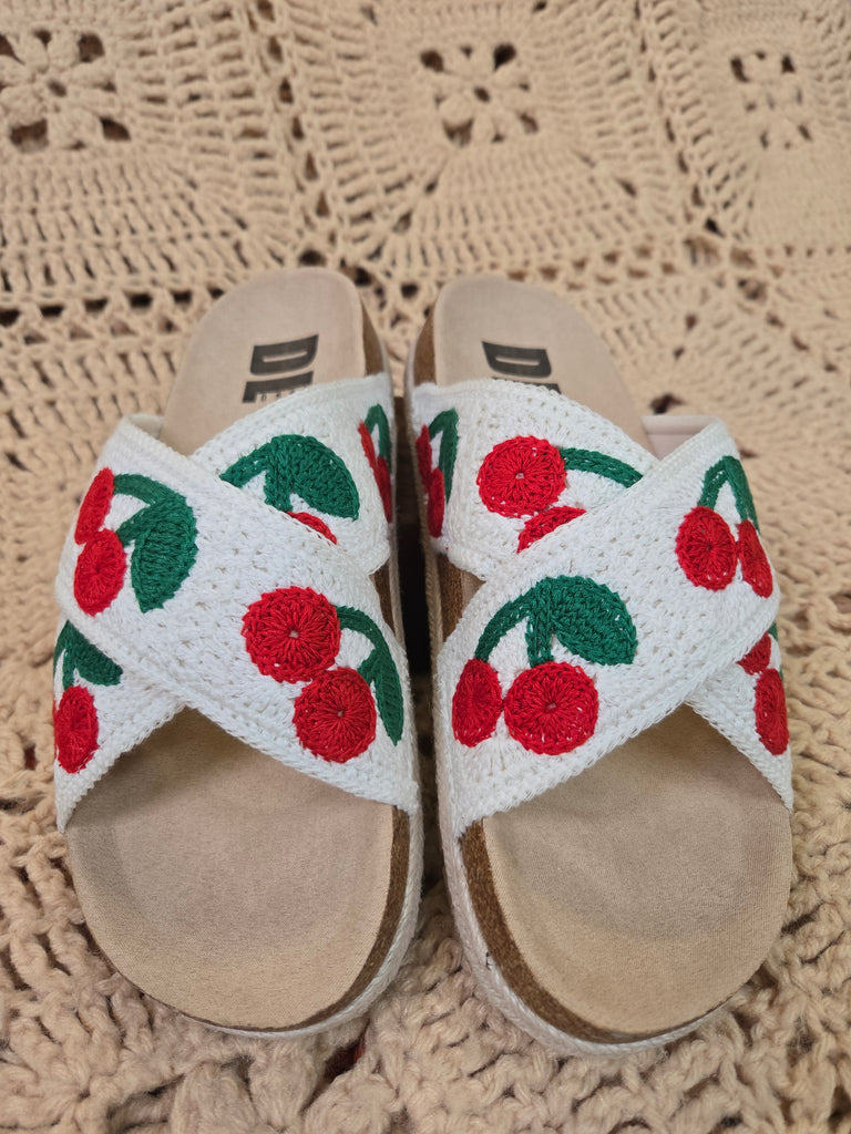 Tacoma Cherry Sandals