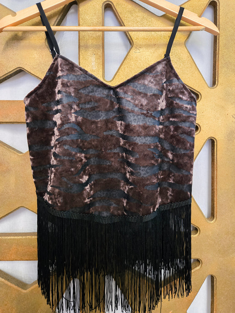 Fringe Velvet Cami