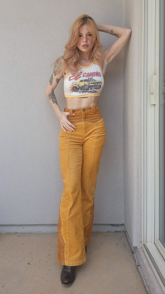 Cinnamon Girl Gold Pants