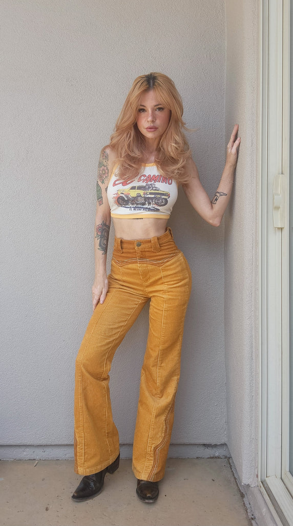 Cinnamon Girl Gold Pants