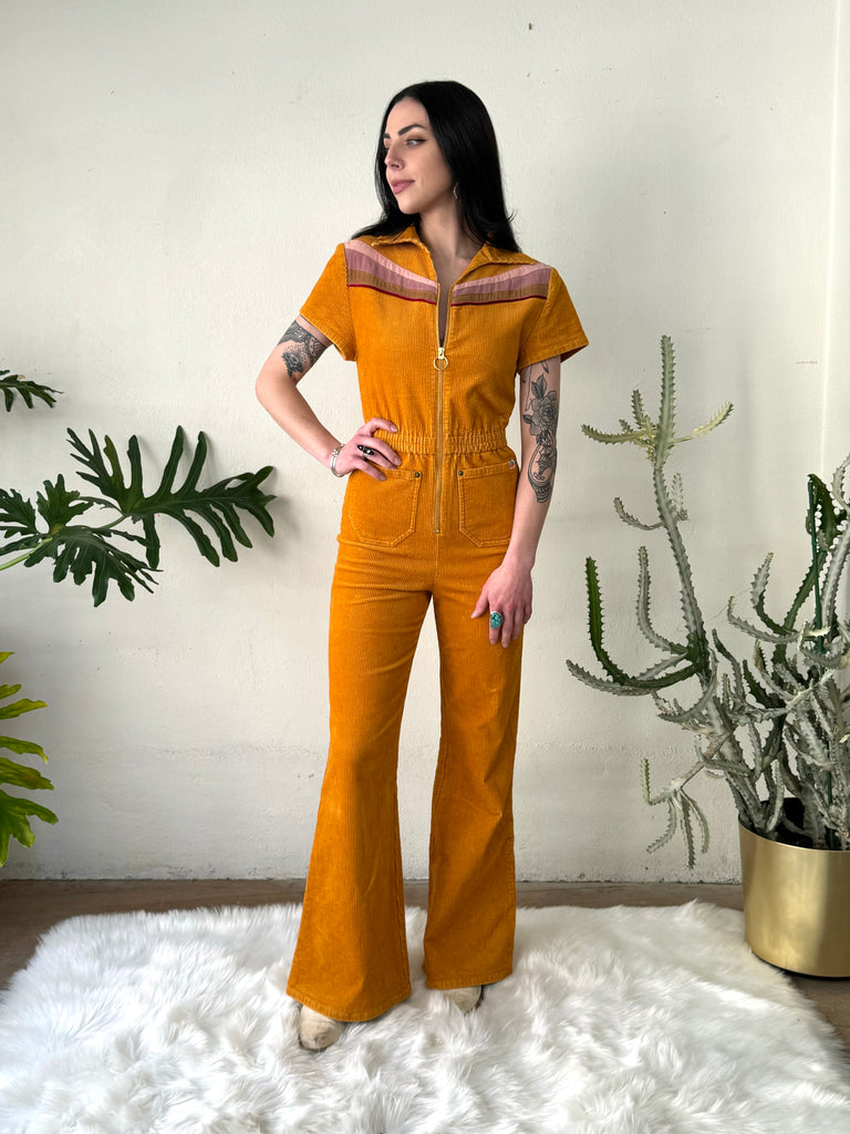 Cinnamon Girl Desert Patchwork Jumpsuit