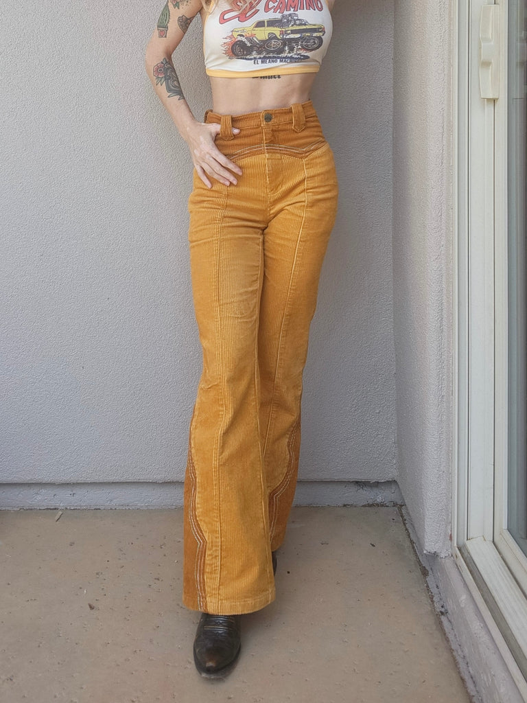 Cinnamon Girl Gold Pants