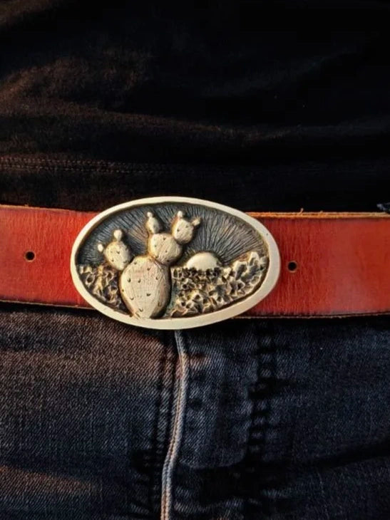 Prickly Pear Belt Buckle