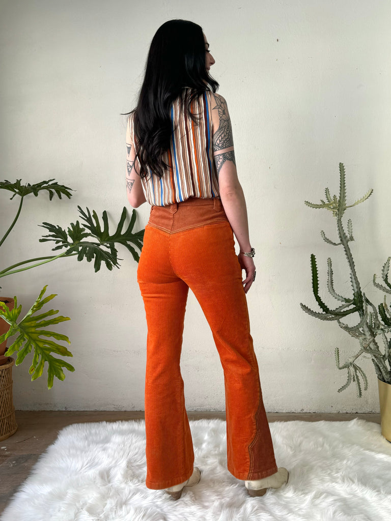 Cinnamon Girl Rust Cord Pants