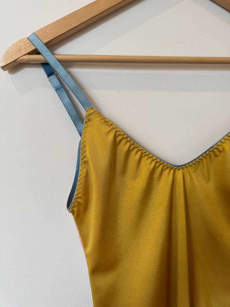 Color Block Spandex Bodysuit