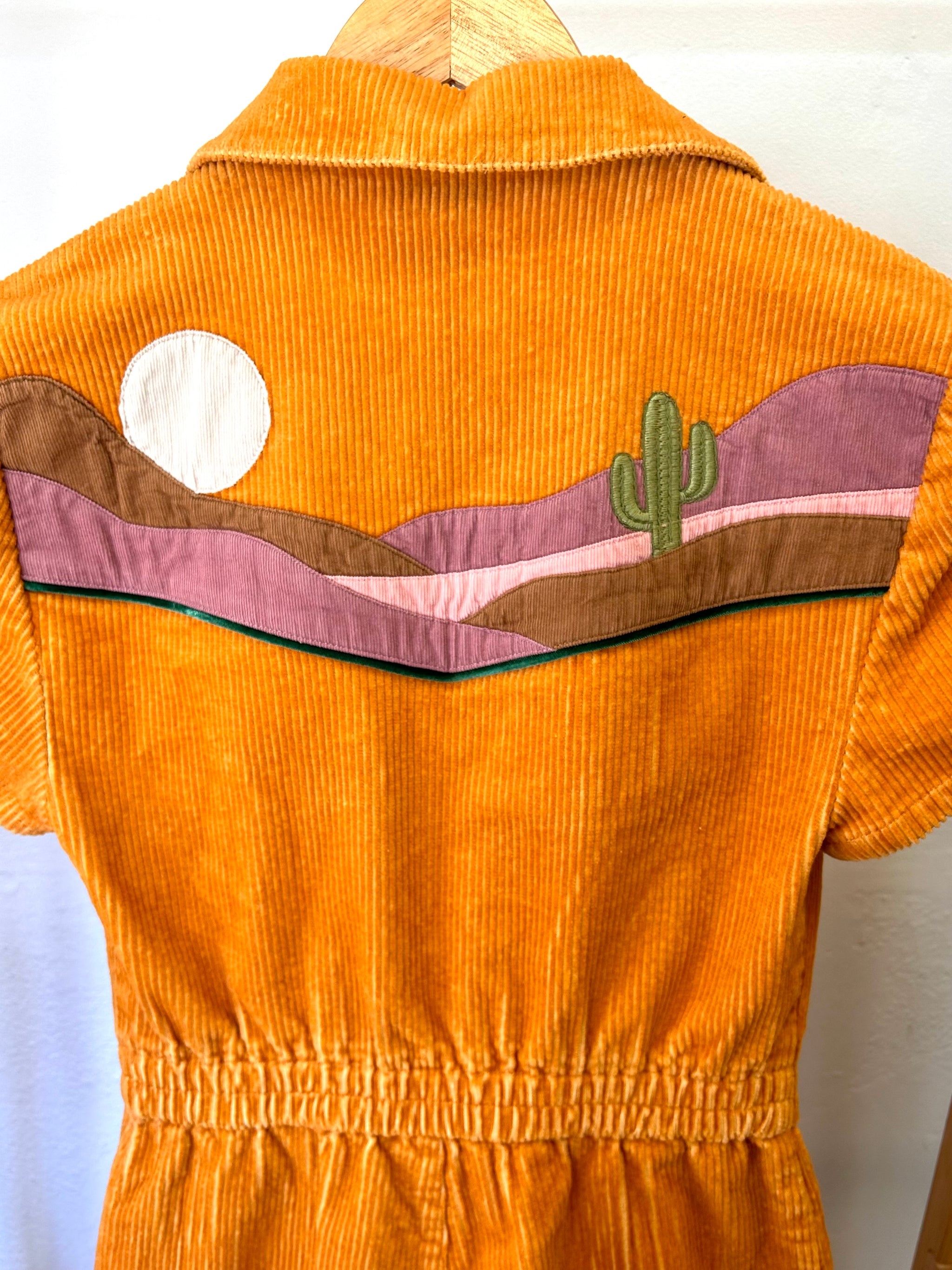 Cinnamon Girl Desert Patchwork Jumpsuit – Classic Rock Couture