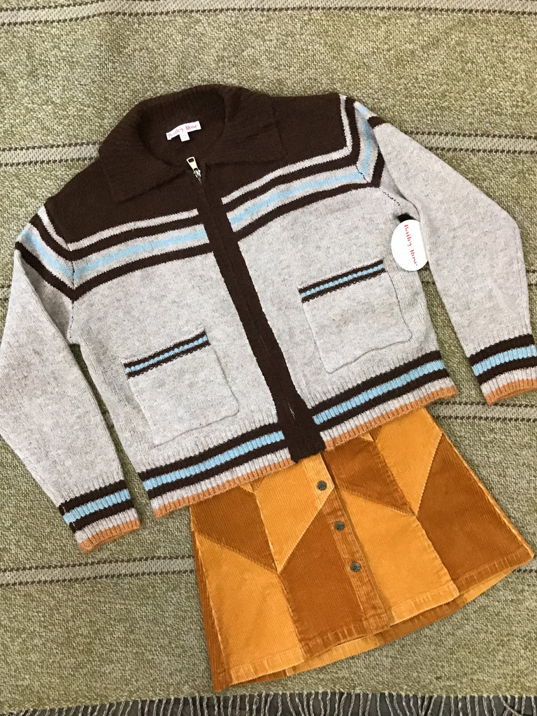 Western Zip Up Cardigan