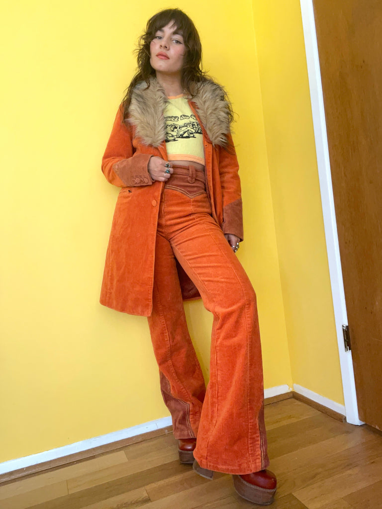 Cinnamon Girl Rust Cord Pants