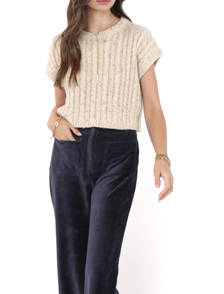 Effortless Cable Knit Sweater Tank