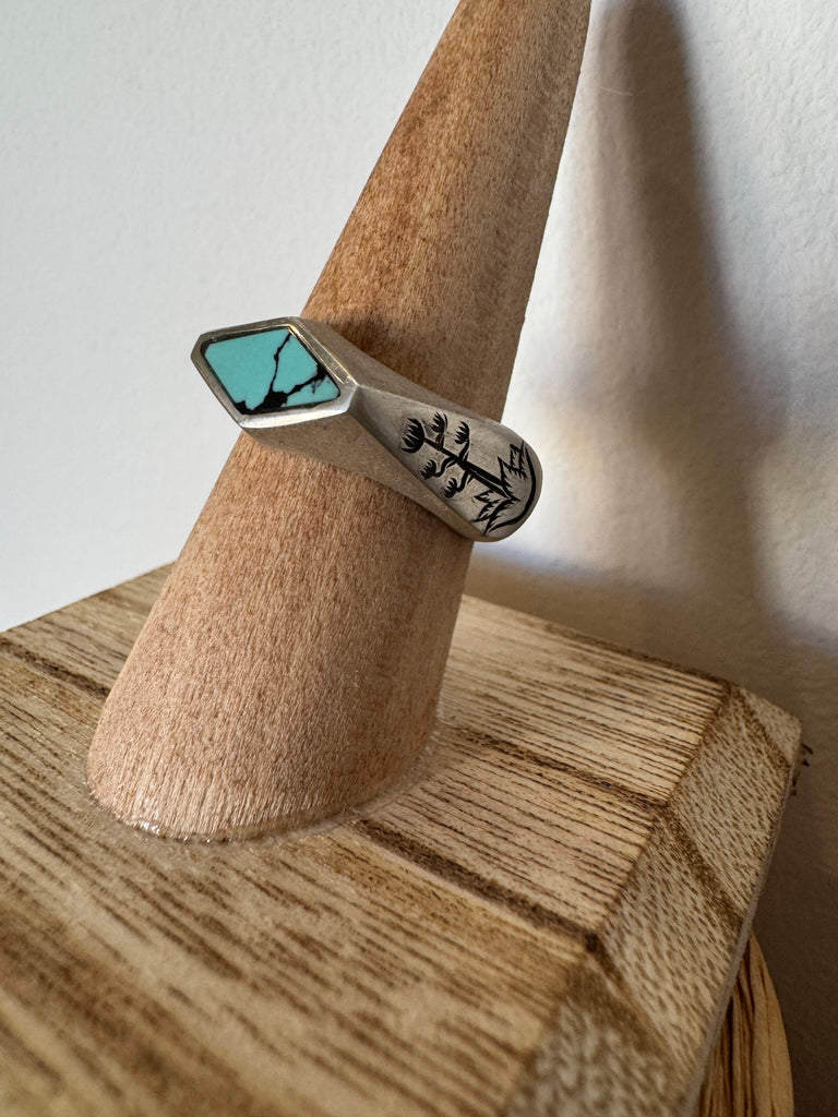 Turquoise Agave Ring