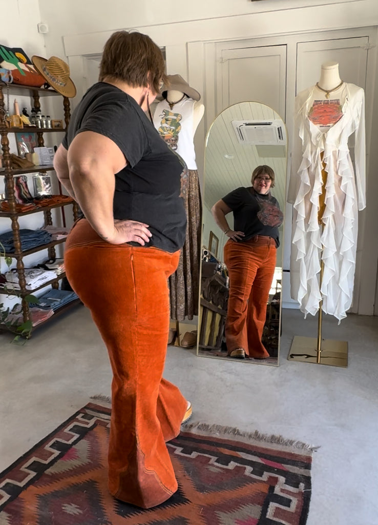 Cinnamon Girl Rust Cord Pants