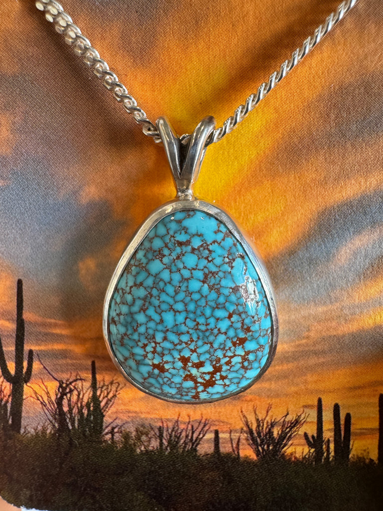 Turquoise blue rojo rio w/ agave necklace