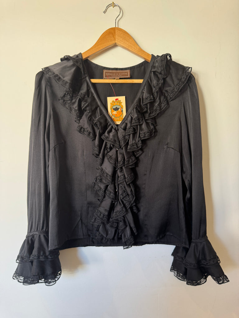 Pre-loved Double D Ranch Black Silk Shirt