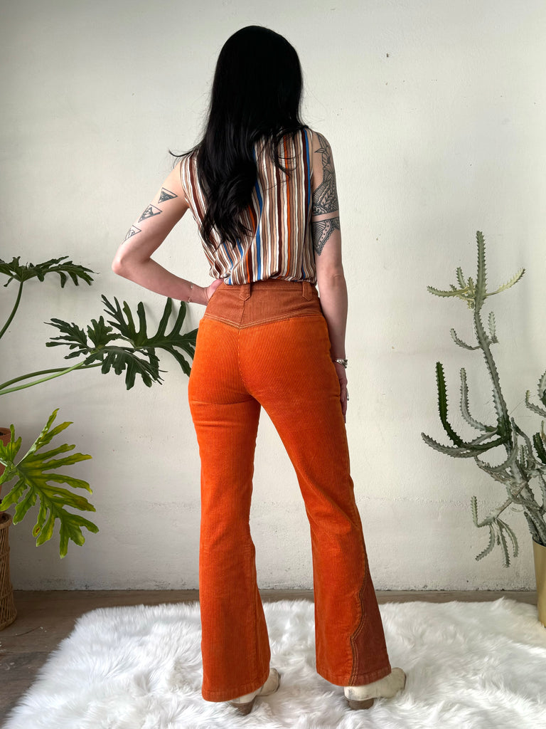 Cinnamon Girl Rust Cord Pants