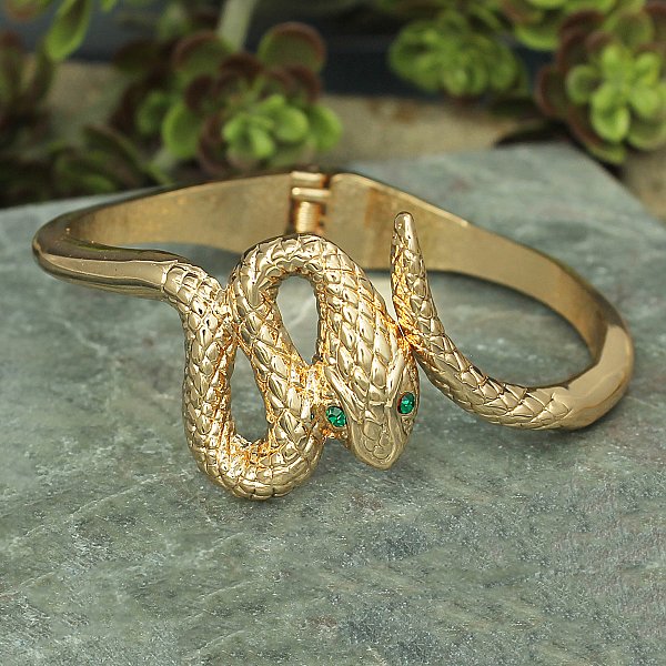 Gold Snake Wrap Cuff